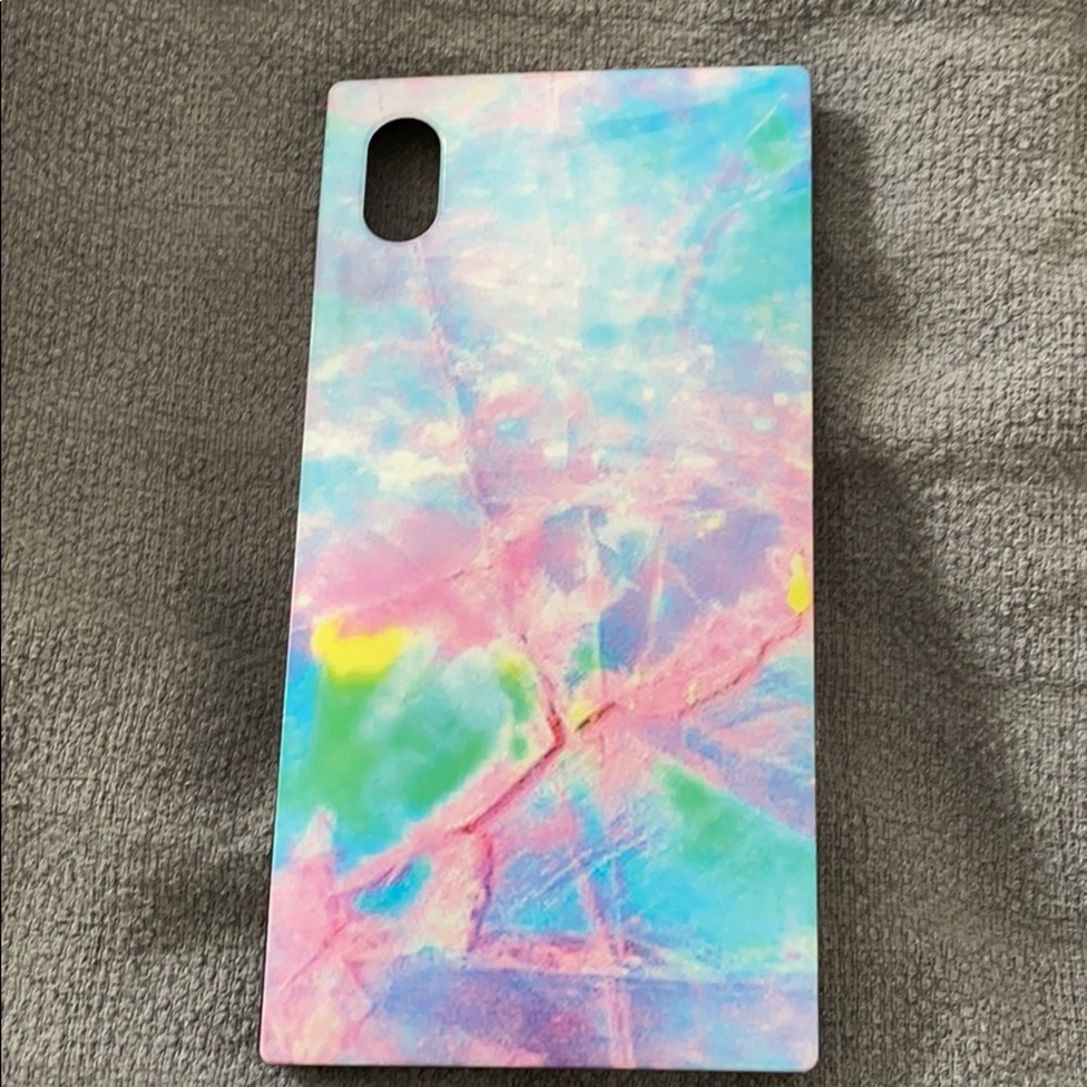 Square colorful iPhone XR phone case
